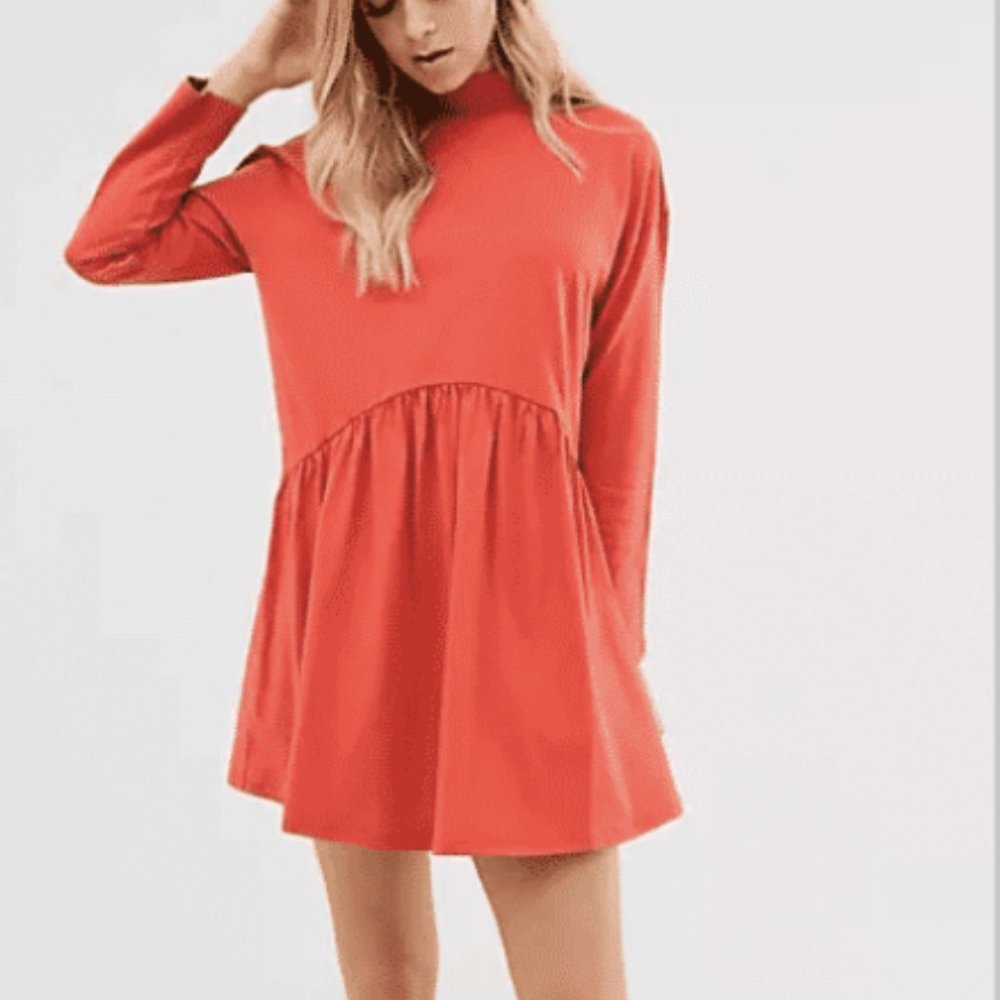 ASOS | High Neck Smock Dress